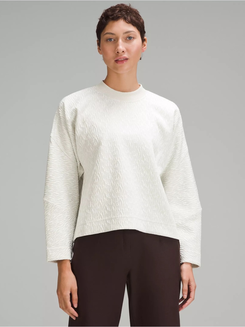 Brand New Lululemon Textured Jacquard Crewneck Pullover